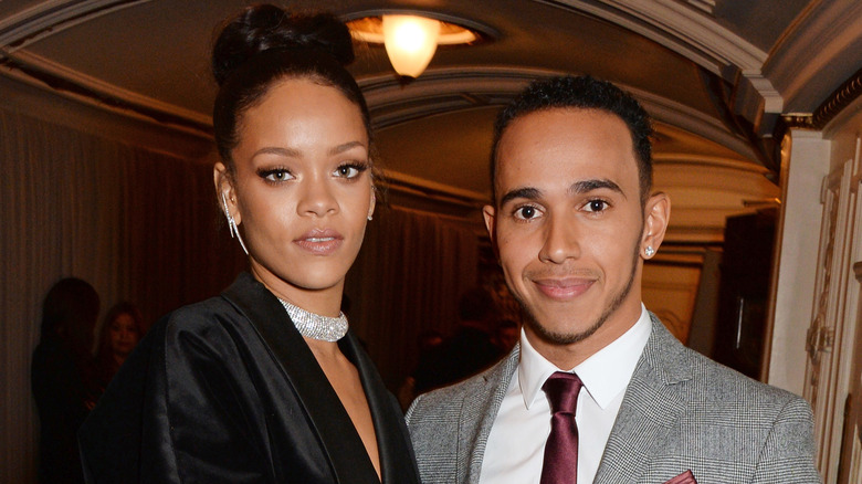 Rihanna, Lewis Hamilton, 2014 photo together 