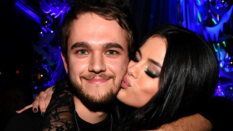 Zedd and Selena Gomez embracing