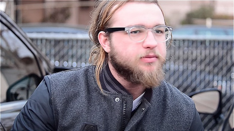 Angus T. Jones talking to paparazzi