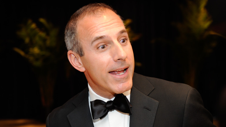 Matt Lauer wearing a tuxedo