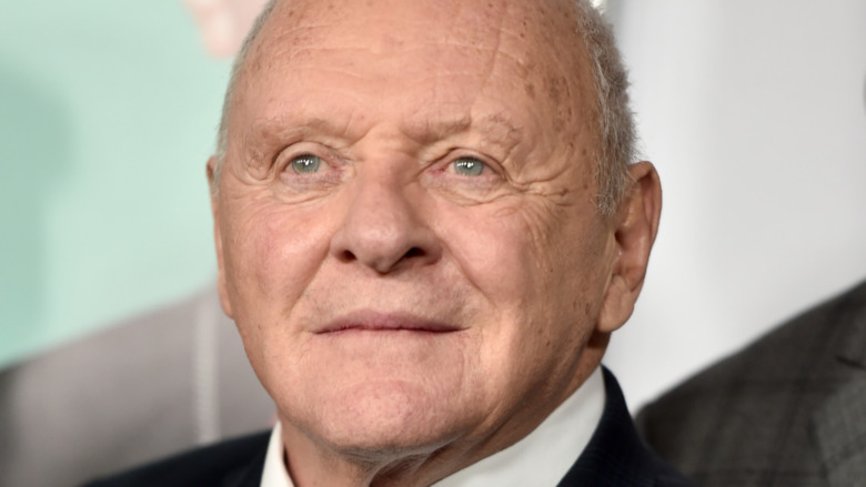 Anthony Hopkins staring