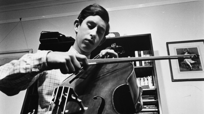 Prince Charles playing cello