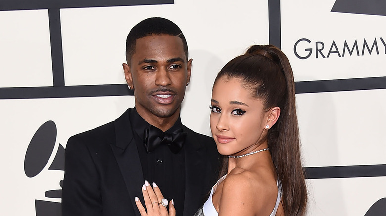 Big Sean and Ariana Grande posing together