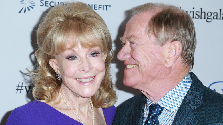 Barbara Eden and her husband Jon Eicholtz in 2017. 