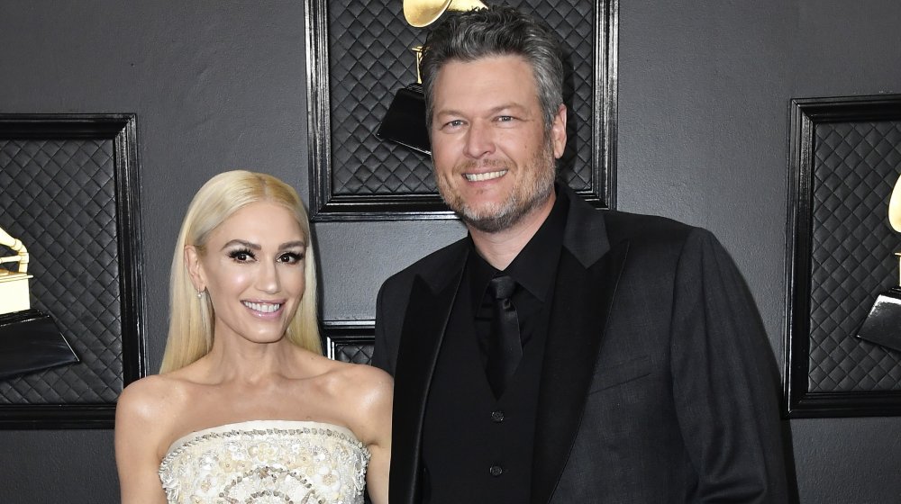 Gwen Stefani and Blake Shelton at the 62nd Annual Grammy Awards