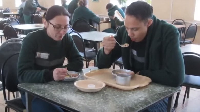 Brittney Griner eating