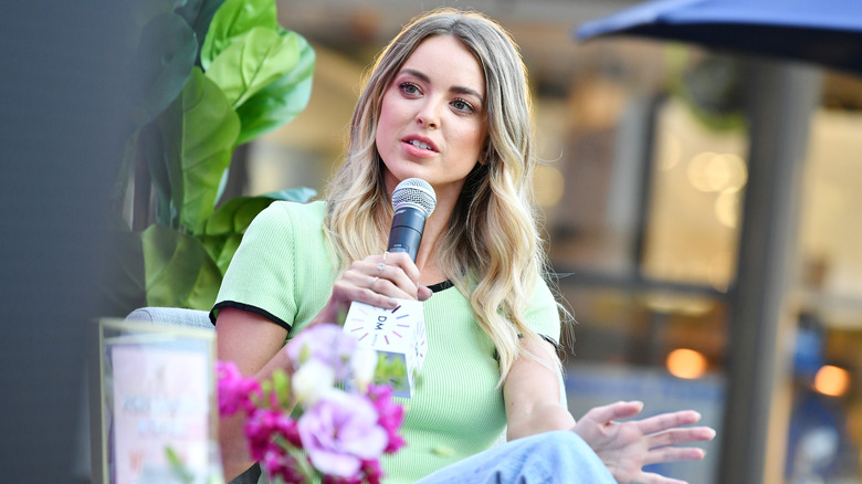 Kaitlynn Carter speaking at an event