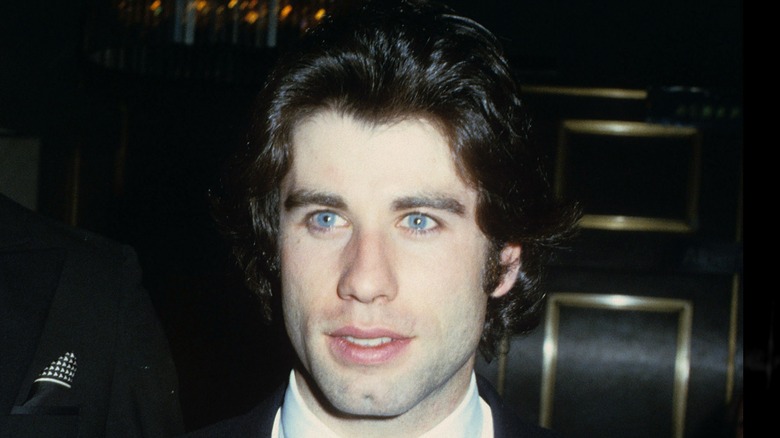 Young John Travolta blue eyes