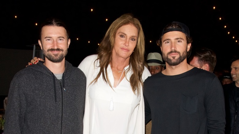Caitlyn Jenner in between Brody and Brandon.