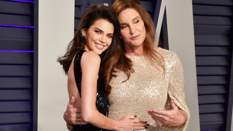 Kendall and Caitlyn Jenner posing together