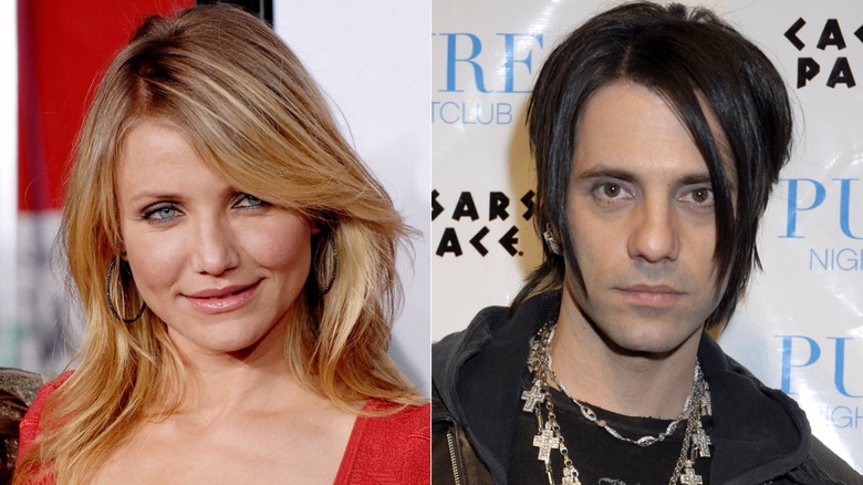 Cameron Diaz posing, Criss Angel posing