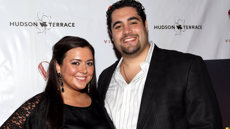 Lauren Manzo and Vito Scalia smiling