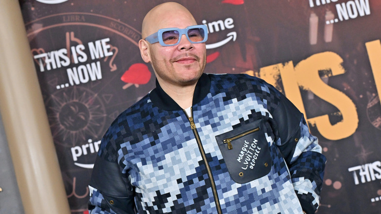 Fat Joe wearing blue glasses