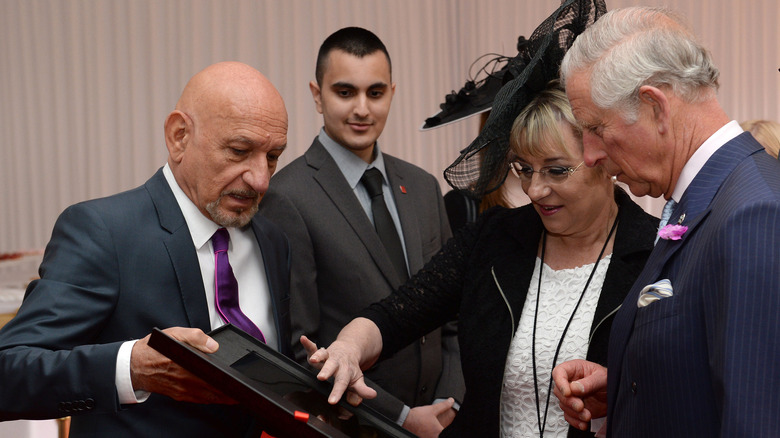 Sir Ben Kingsley gives Charles a digital book of memories