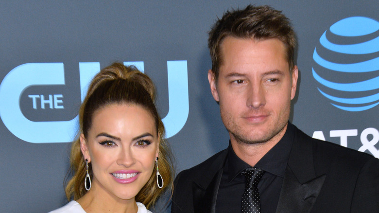 Chrishell Stause and Justin Hartley on the red carpet