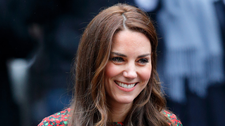 Catherine, Duchess of Cambridge attending a Christmas party for volunteers