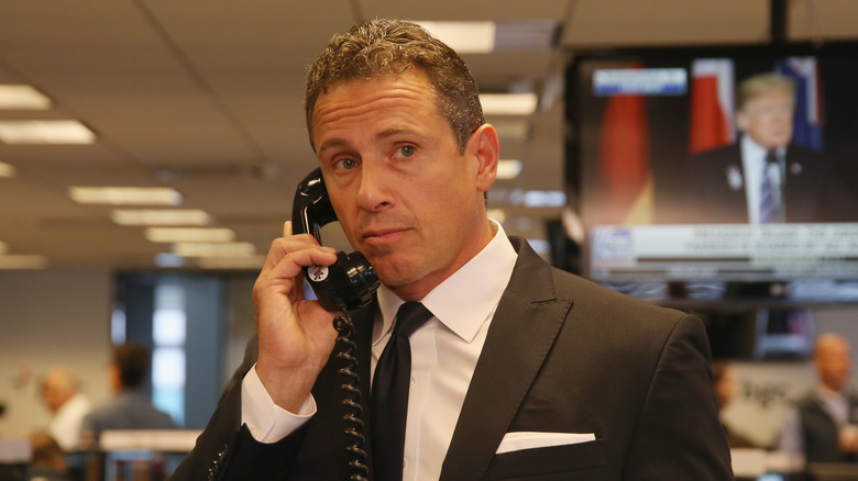 Chris Cuomo on the phone 