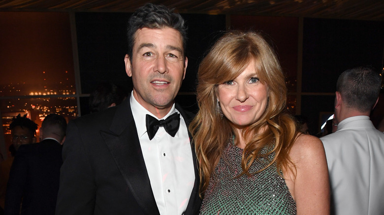 Kyle Chandler, Connie Britton posing