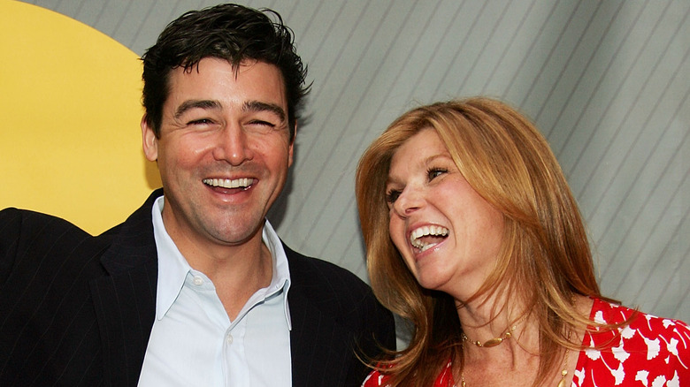 Kyle Chandler, Connie Britton laughing