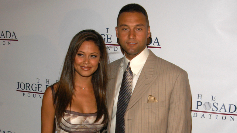 Vanessa Lachey and Derek Jeter smiling