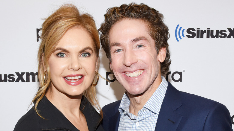 Victoria Osteen and Joel Osteen smiling