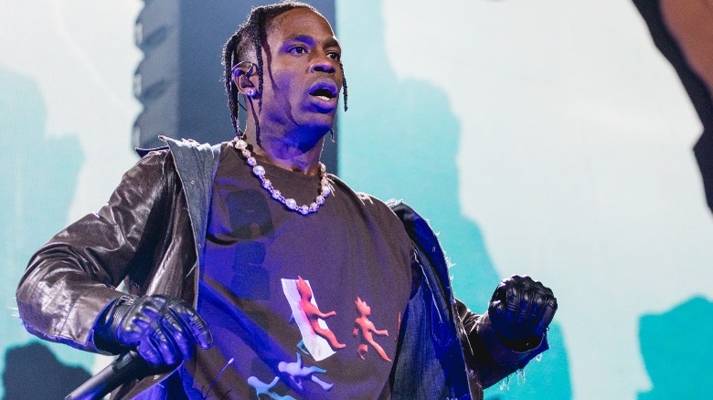 Travis Scott mouth open Astroworld 