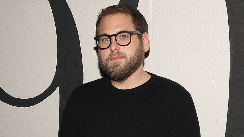 Jonah Hill wearing all black