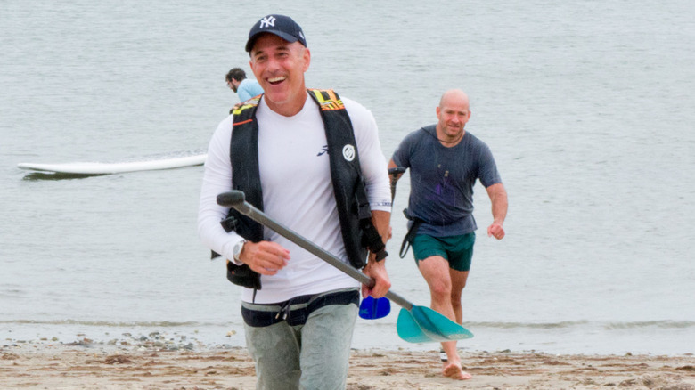 Matt Lauer in the Hamptons, 2018