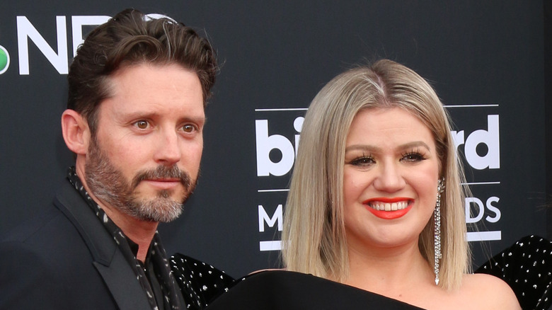 Brandon Blackstock and Kelly Clarkson on the red carpet