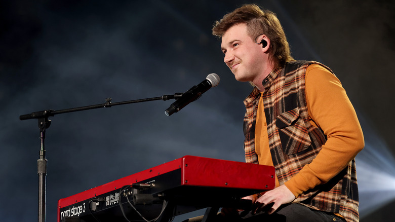 Morgan Wallen performing in Nashville