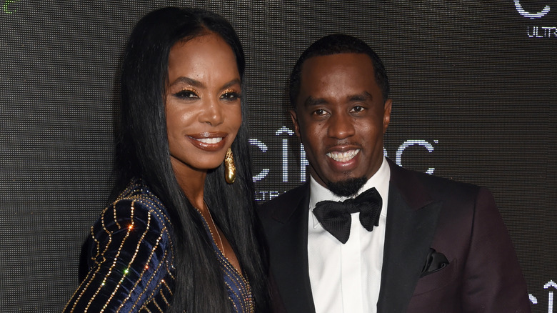 Kim Porter, Diddy smiling