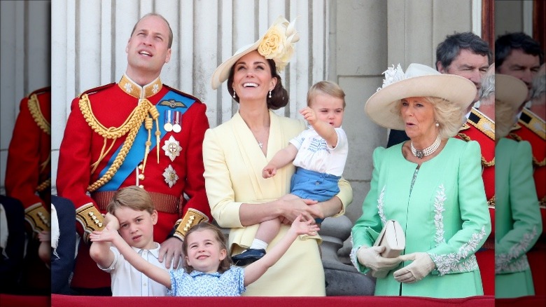 Prince William and family smile alongside Camilla Parker Bowles