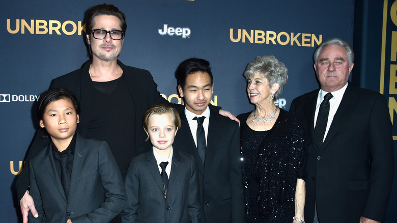 Brad Pitt and his kids back in 2014