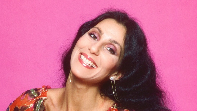 young Cher smiling pink lip