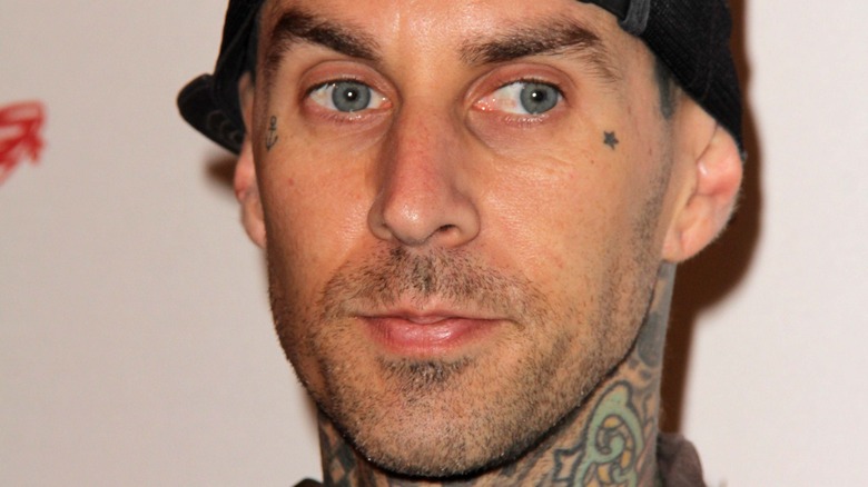 Travis Barker on the red carpet