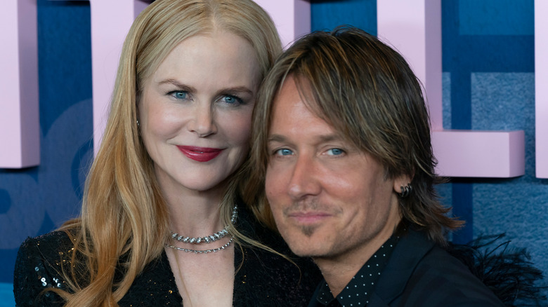 Nicole Kidman and Keith Urban smiling slightly