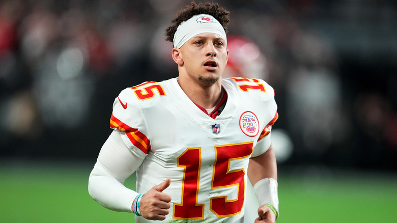 Patrick Mahomes in his jersey