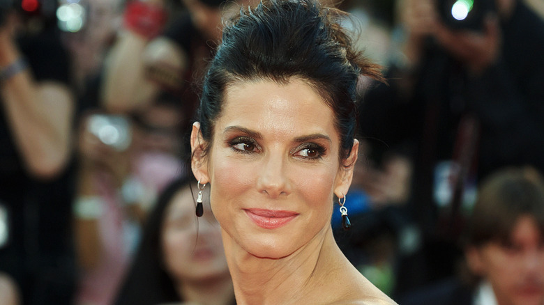 Sandra Bullock strikes a pose on the red carpet