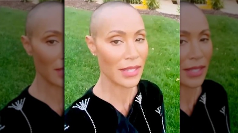 Jada Pinkett Smith with bald head