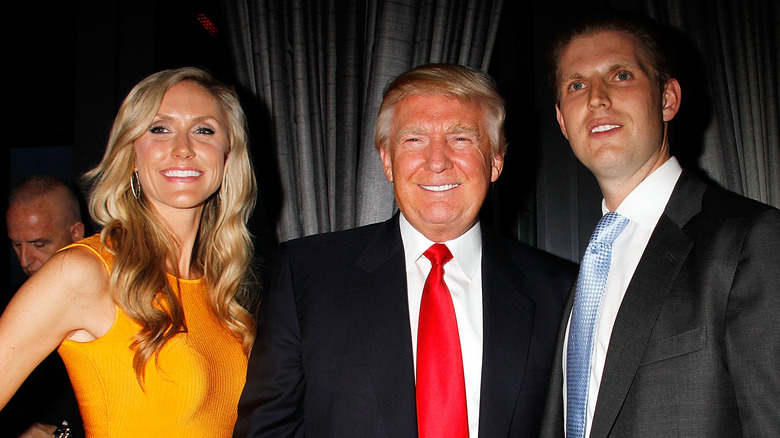 Lara Donald Eric Trump smiling