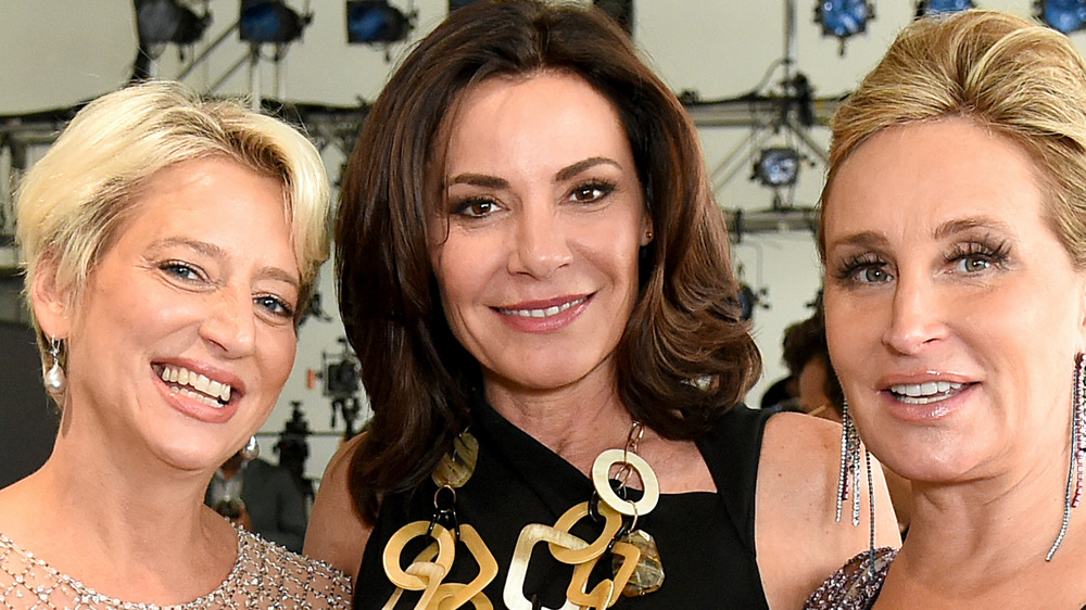 Dorinda Medley, Luann de Lesseps and Sonja Morgan at fashion week