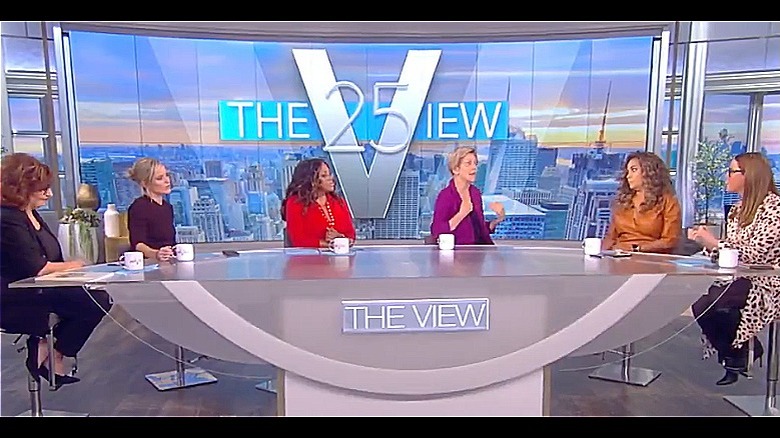 Elizabeth Warren and The View co-hosts