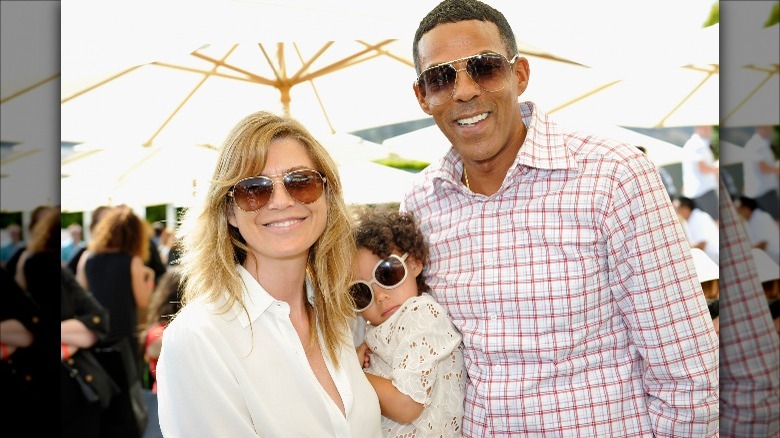 Ellen Pompeo and Chris Ivery with their daughter in 2013