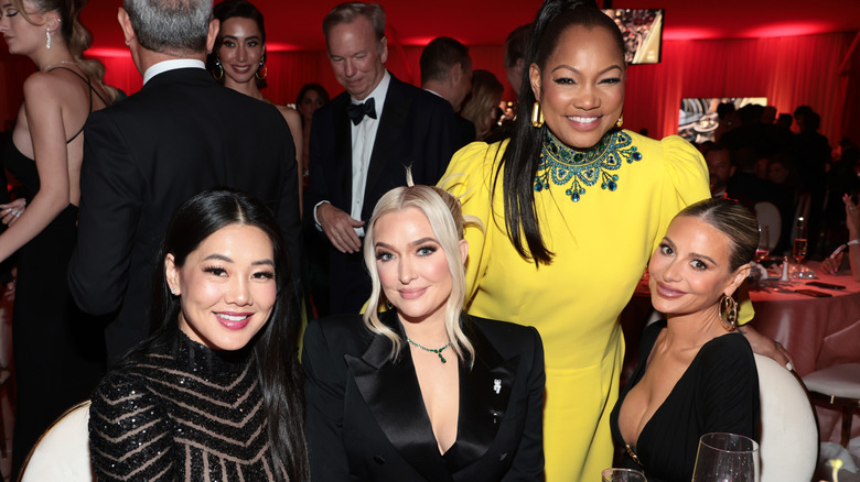 Crystal, Erika, Garcelle, and Dorit smiling at party