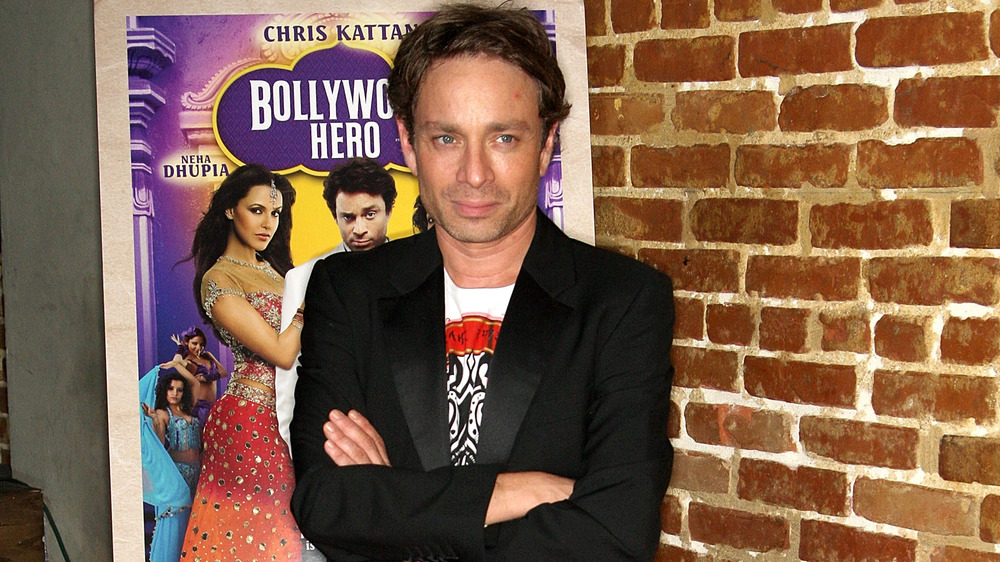 Chris Kattan smirking at the premiere of Bollywood Hero