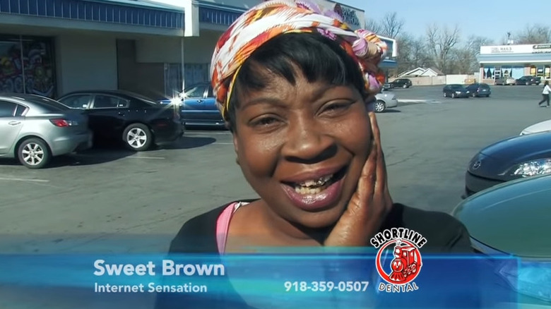 Sweet Brown's tooth commercial