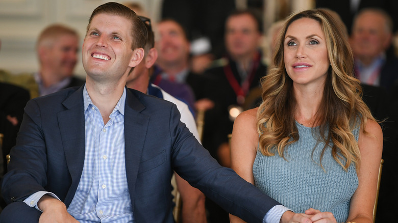 Eric Trump and his wife Lara Yunaska