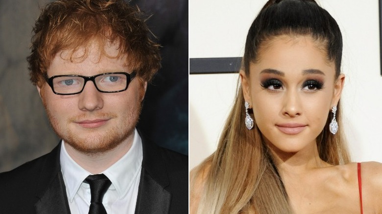 Ed Sheeran and Ariana Grande 