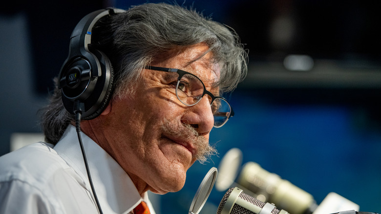 Geraldo Rivera being interviewed for a SiriusXM show.