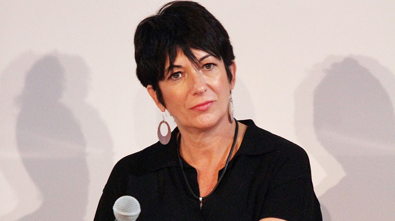 Ghislaine Maxwell posing